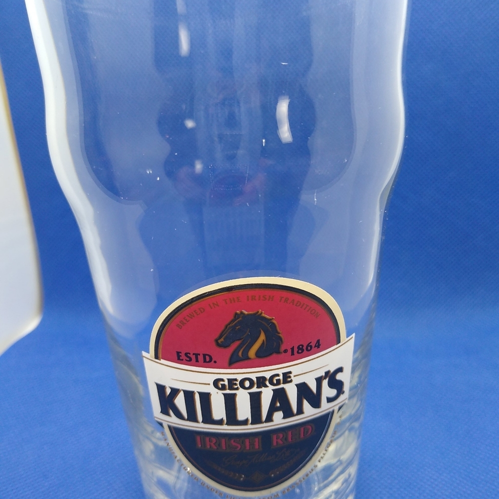 GEORGE KILLIANS IRISH RED PINT BEER GLASS, EXCELLE